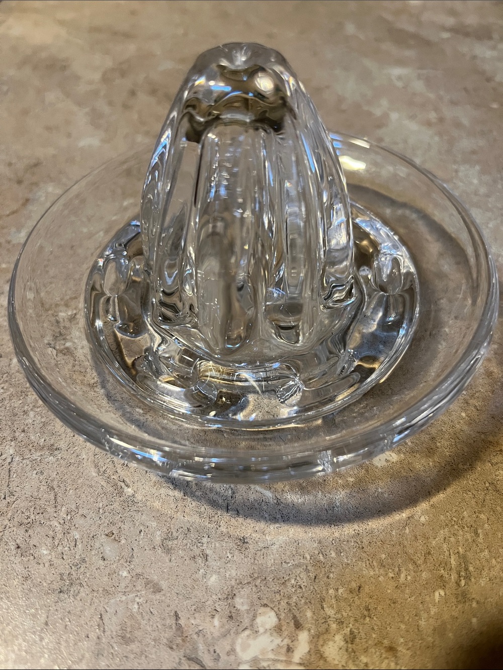 Clear Glass Citrus Juicer Reamer
